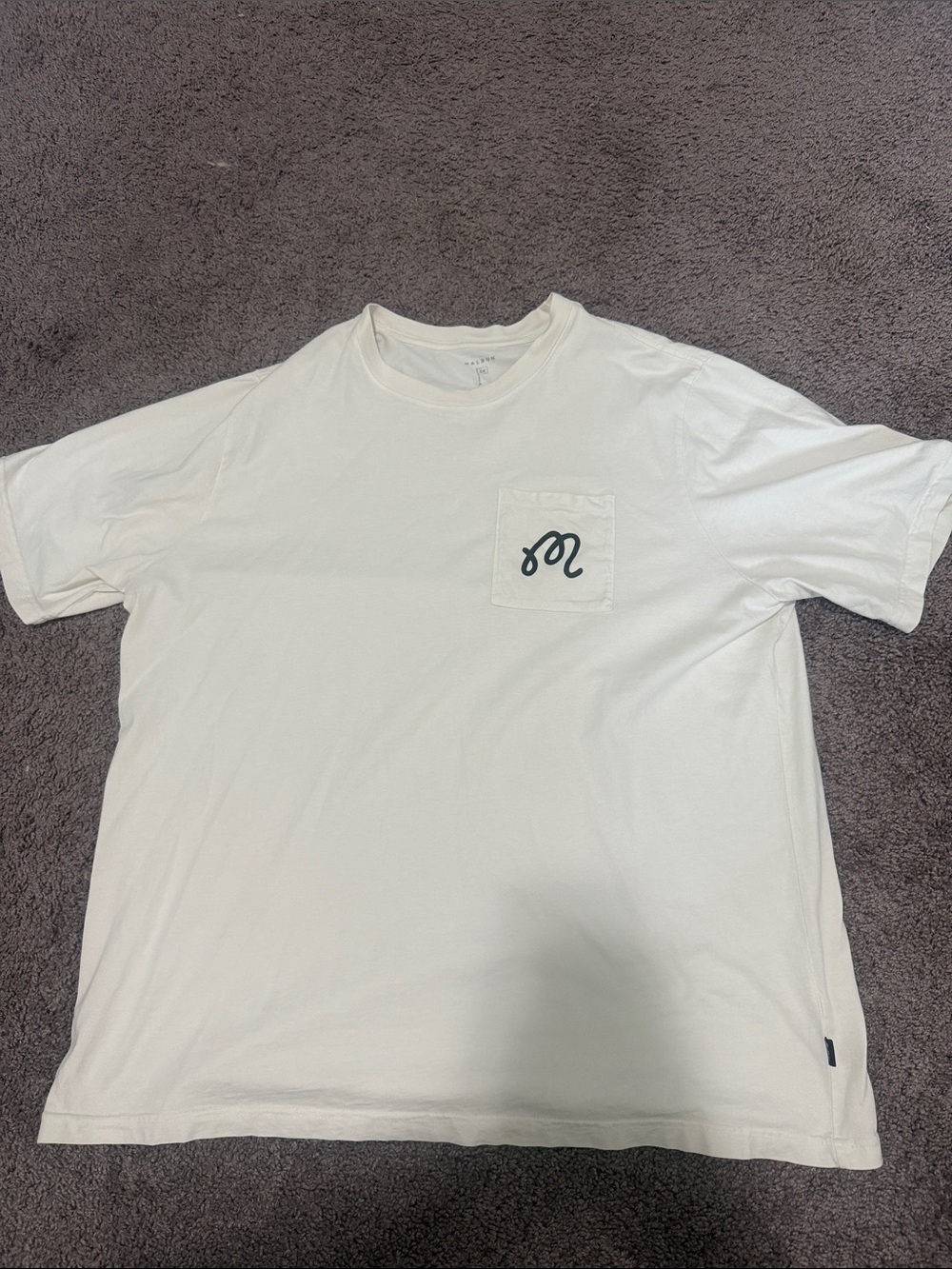 Malbon Men's White Short-Sleeve Pocket Tee